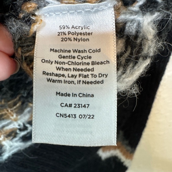 Talbots fair isle Women's Sweater XL - Picture 6 of 11